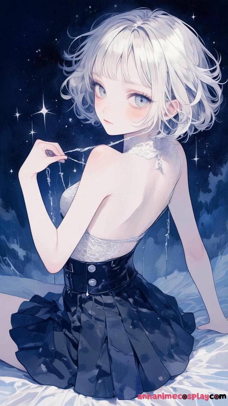 hình anime nữ tóc ngắn